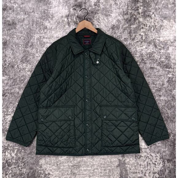 Untuckit Wynnwood Jacket Mens Quilted Green Size XL
